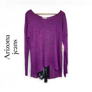 Arizona Jean Company Vibrant Purple Knit Scarf